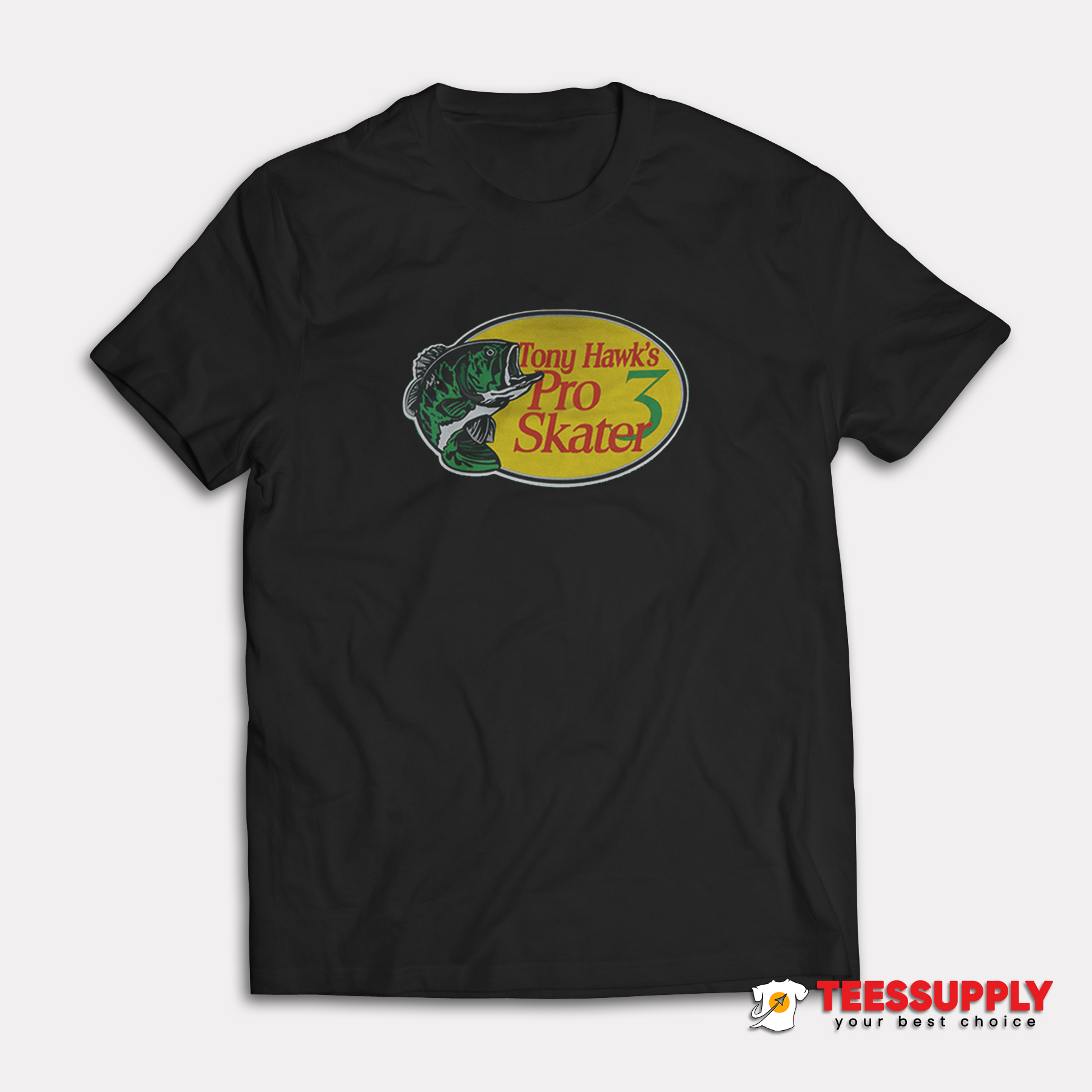 Skateboard Fishing T-Shirt Skateboard Fishing T-Shirt