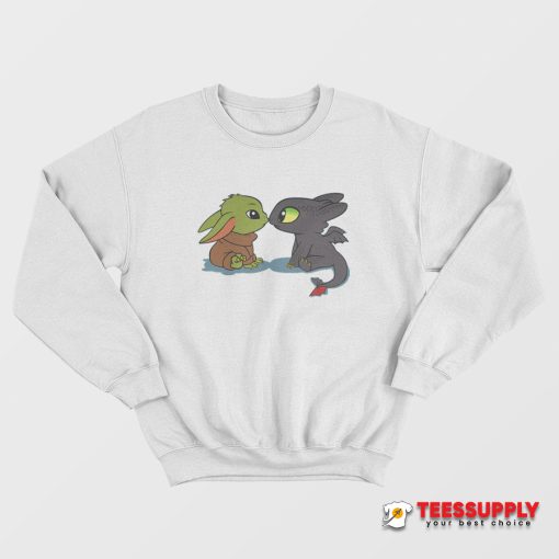 Star Wars Baby Yoda and Baby Toothless Sweatshirt