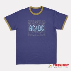 AC DC Black Ice Ringer T-Shirt