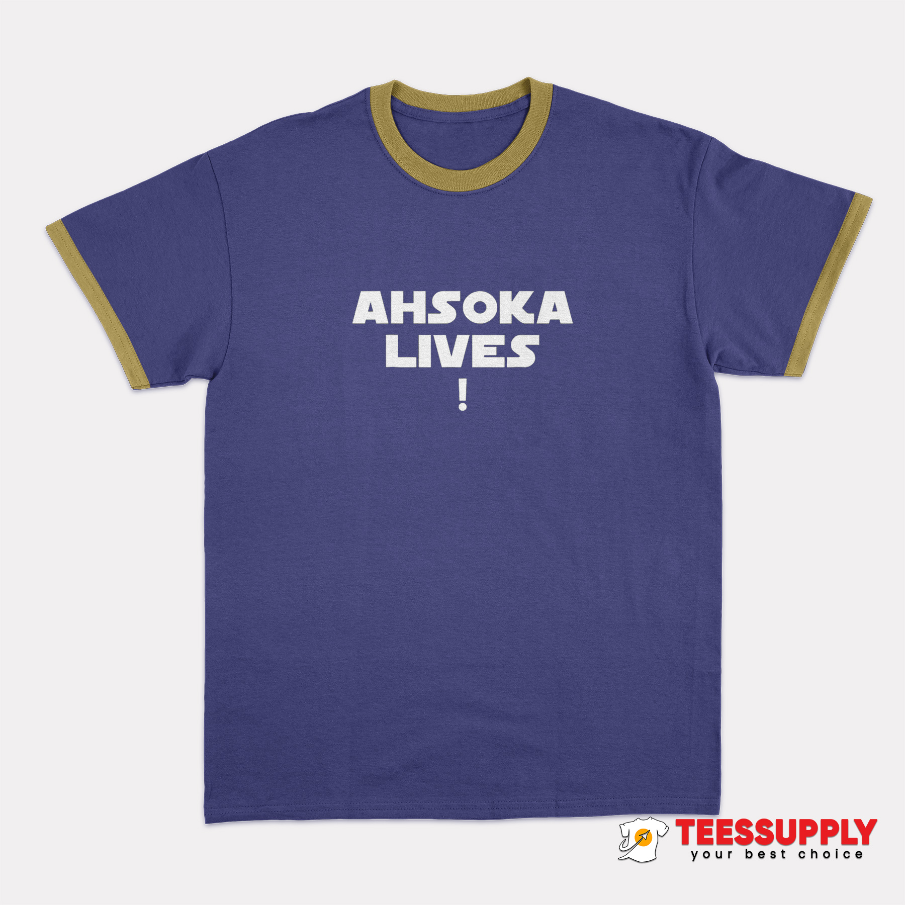 Ahsoka Lives Ringer T-Shirt Ahsoka Lives Ringer T-Shirt