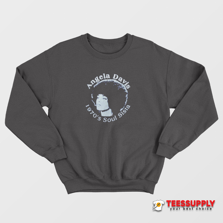 Angela Davis 1970 Soul Sista Sweatshirt Angela Davis 1970 Soul Sista Sweatshirt