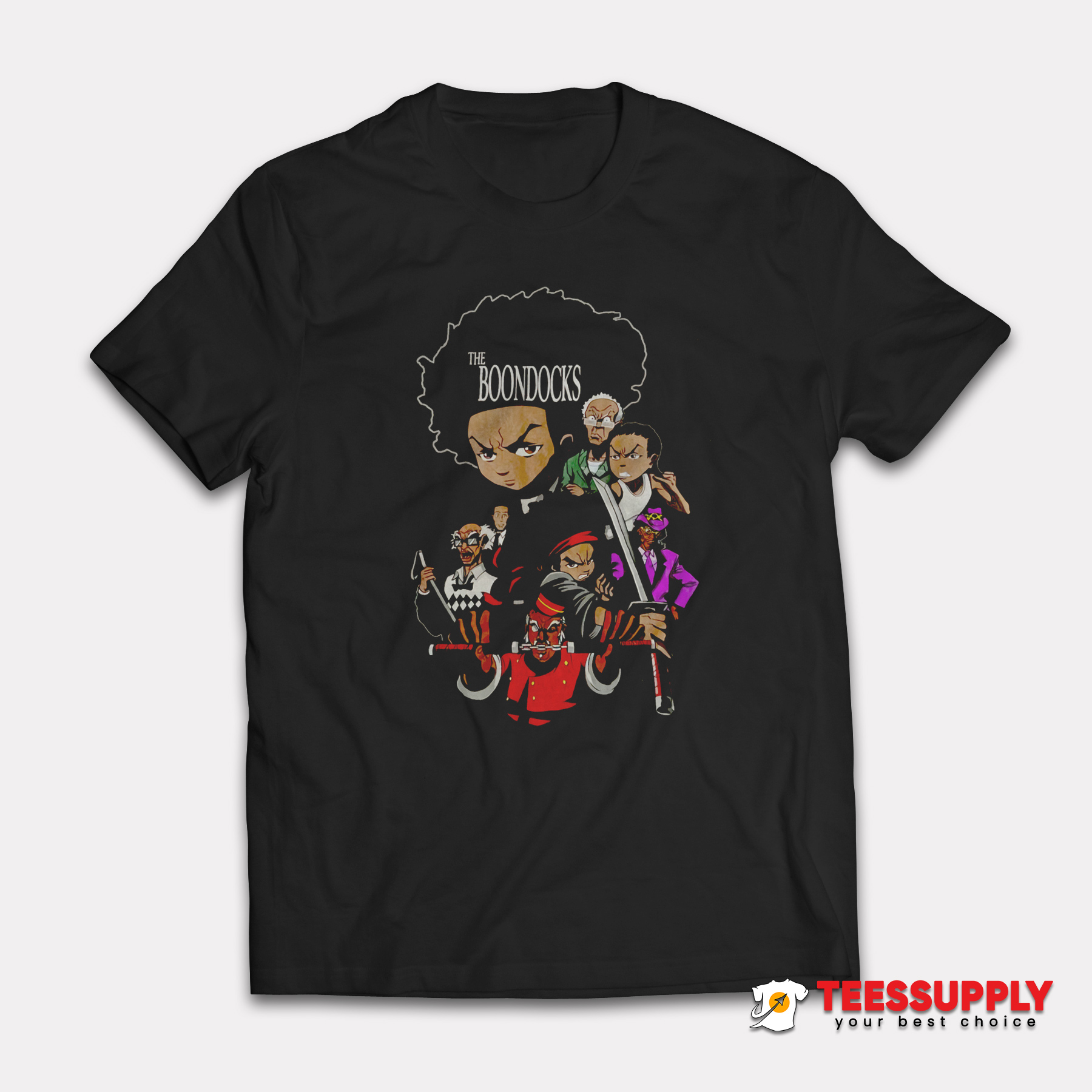 Get It Now The Boondocks T-Shirt For Unisex Teessupply.com, image size:1800x1800
