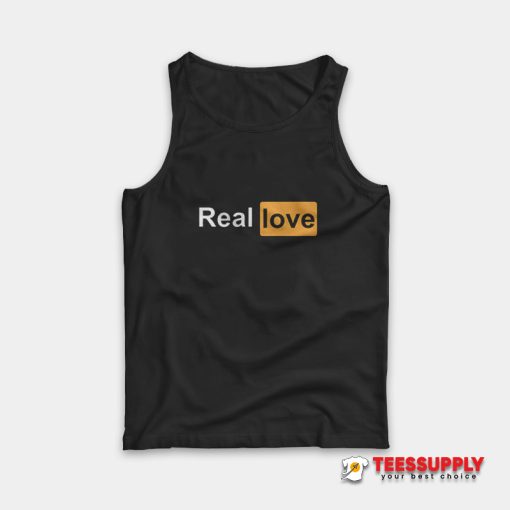 Real Love Pornhub Logo Parody Tank Top