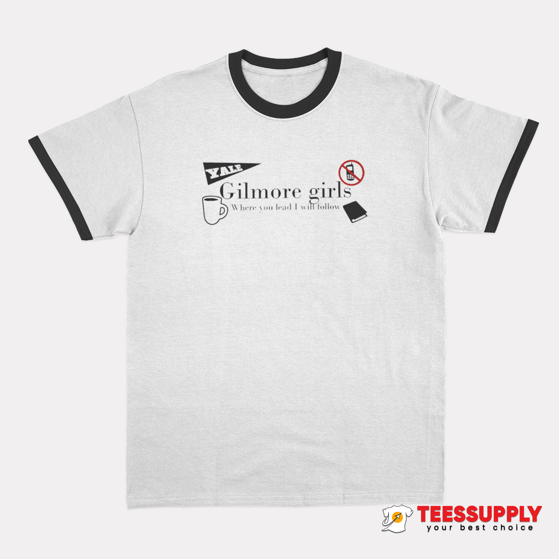 Yale Gilmore Girls Ringer T-Shirt Yale Gilmore Girls Ringer T-Shirt