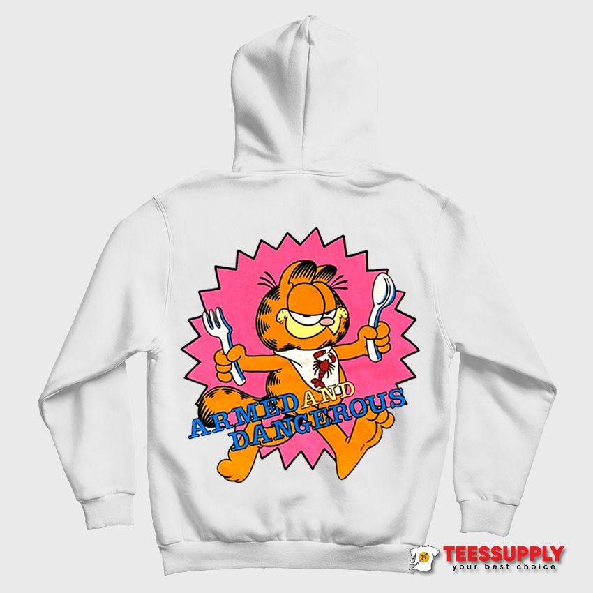 Garfield Armed And Dangerous Hoodie Garfield Armed And Dangerous Hoodie