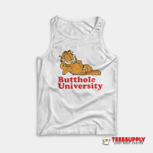 Garfield Butthole University Tank Top