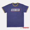 Samuel L Jackson Nick Fury Snikers Parody Ringer T-Shirt