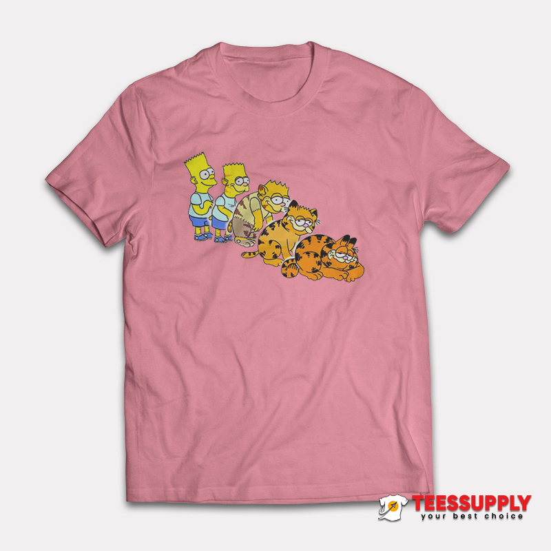 Bart Simpson to Garfield Animorph T-Shirt Bart Simpson to Garfield Animorph T-Shirt