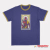Card Marvel Jesus Deadpool Ringer T-Shirt