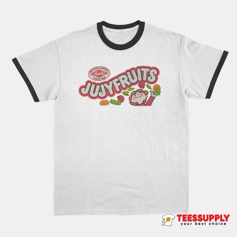 Vintage Jujyfruits Candy Ringer T-Shirt Vintage Jujyfruits Candy Ringer T-Shirt