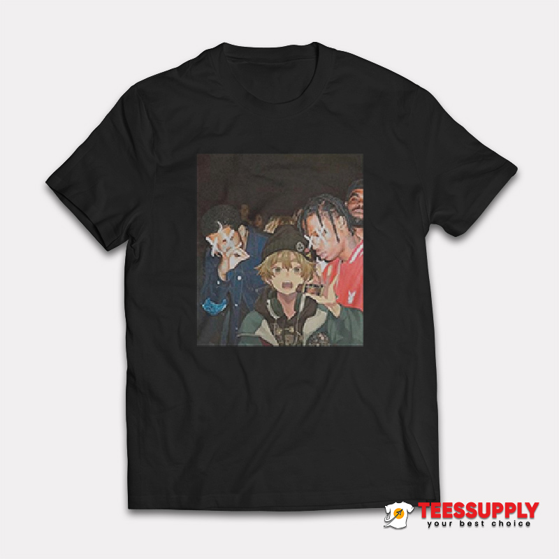 Drake Travis Scott Zenitsu Agatsuma Demon Slayer T-Shirt Drake Travis Scott Zenitsu Agatsuma Demon Slayer T-Shirt