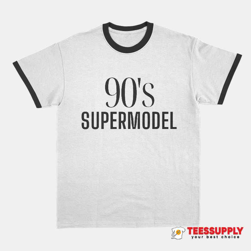 Heidi Klum 90s Supermodel Ringer T-Shirt Heidi Klum 90s Supermodel Ringer T-Shirt