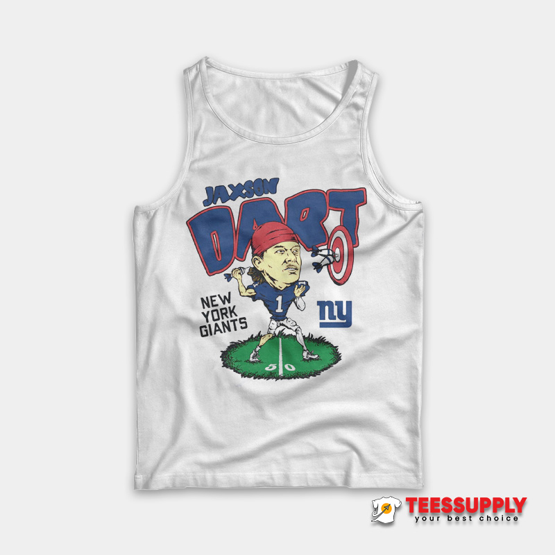 New York Giants Jaxson Dart Tank Top New York Giants Jaxson Dart Tank Top
