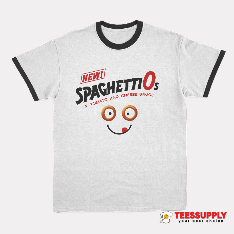 New SpaghettiOs In Tomato And Cheese Sauce Ringer T-Shirt New SpaghettiOs In Tomato And Cheese Sauce Ringer T-Shirt