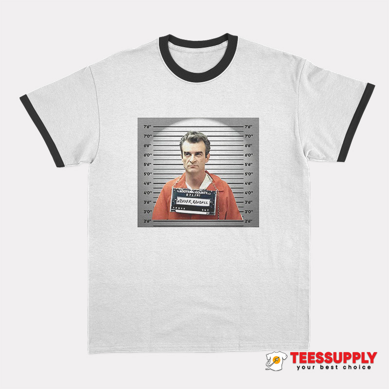 Randy Weaver Mugshot Ringer T-Shirt Randy Weaver Mugshot Ringer T-Shirt